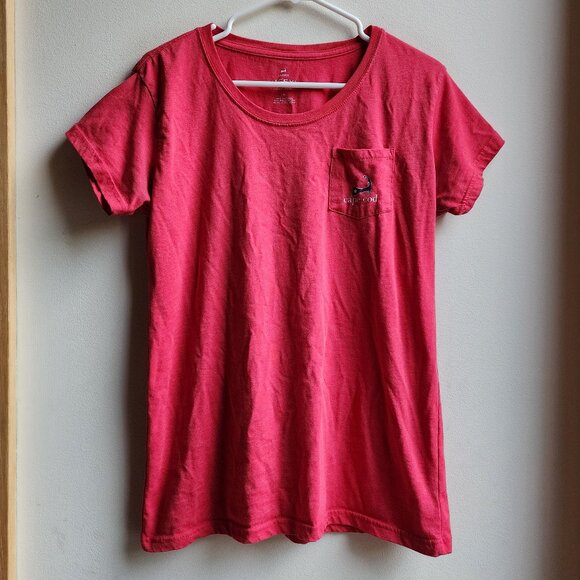 Cuffy's Cape Cod Red American Classic Scoop Neck T-Shirt Size Large - Picture 6 of 16